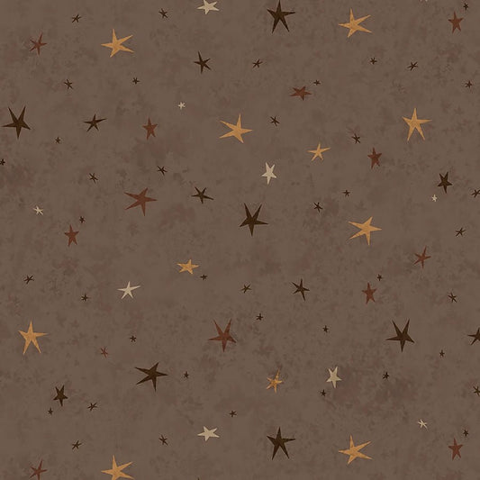 Seeing Stars Brown - Henry Glass from Fort Worth Fabric Studio