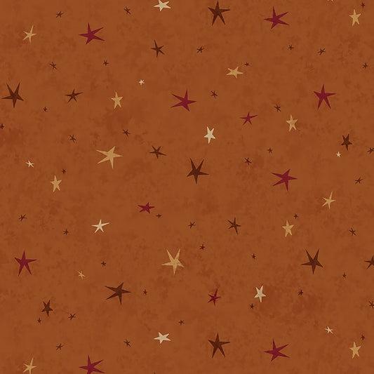 Seeing Stars Pumpkin - Henry Glass from Fort Worth Fabric Studio