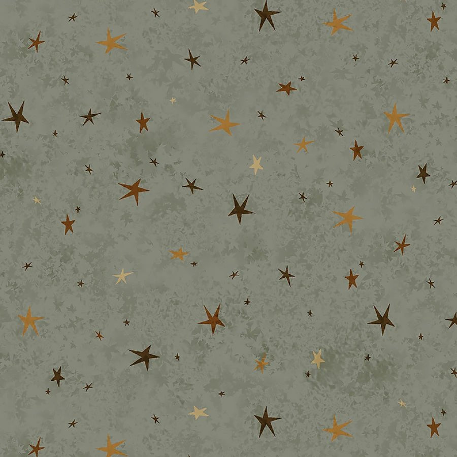 Seeing Stars Sage Green - Henry Glass from Fort Worth Fabric Studio