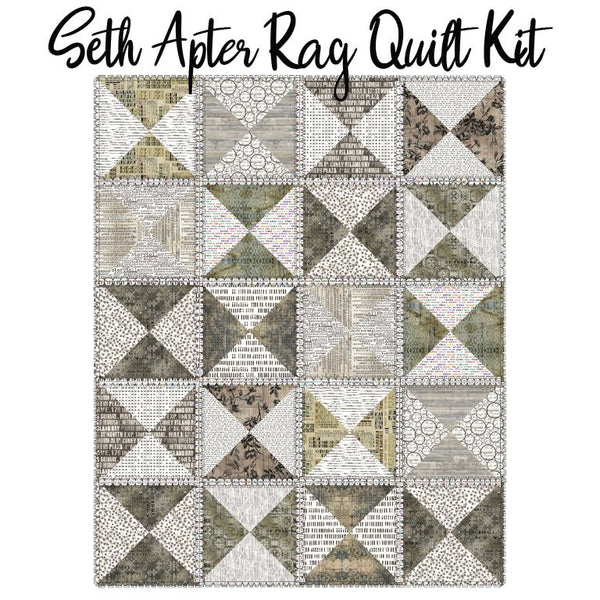 Seth Apter Rag Quilt Kit with Stamped from Free Spirit - Free Spirit from Fort Worth Fabric Studio