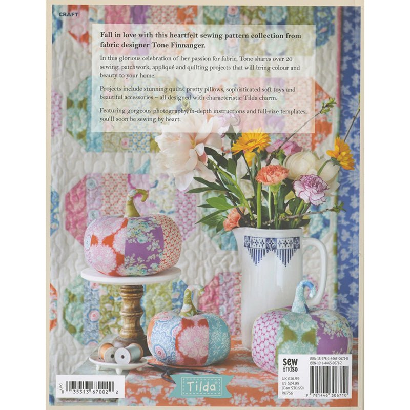 Sewing by Heart by Tone Finnanger of Tilda Fabrics - David and Charles Publishing from Fort Worth Fabric Studio