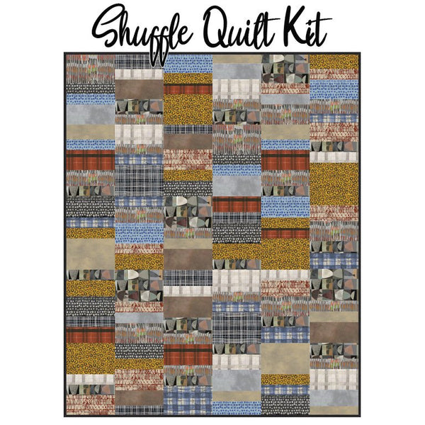 Shuffle Quilt Kit with The Flannel One from Windham - Windham from Fort Worth Fabric Studio