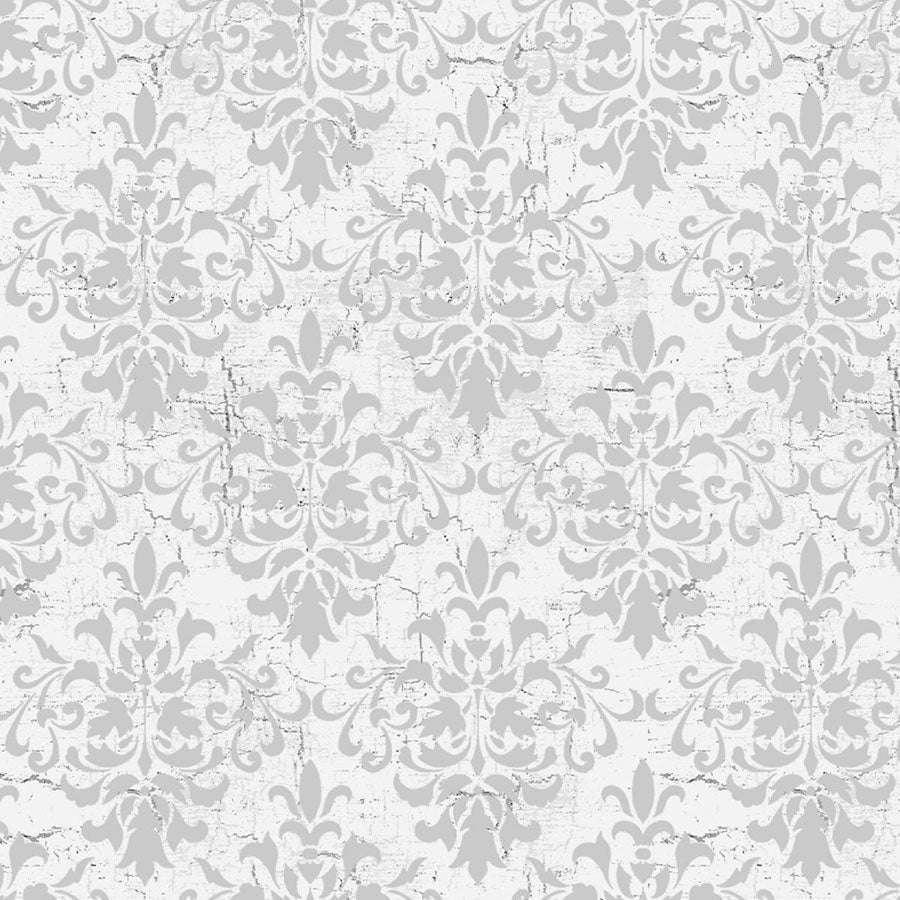 Silent Night Damask Silver - Blank Quilting from Fort Worth Fabric Studio