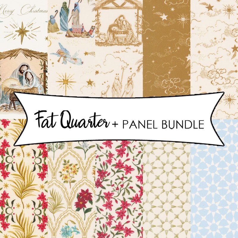 Silent Night Fat Quarter + Panel Bundle - Moda from Fort Worth Fabric Studio