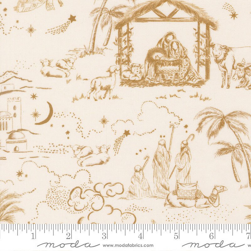 Silent Night Guided by a Star Lamb - Moda from Fort Worth Fabric Studio