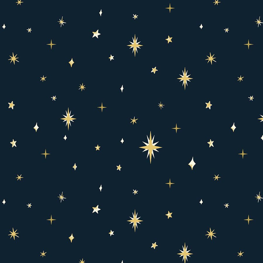 Silent Night Stars Navy – Remnant 34″ × 44″