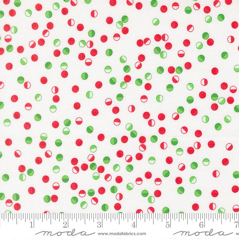 Snow Time Jolly Dots Winter White - Moda from Fort Worth Fabric Studio