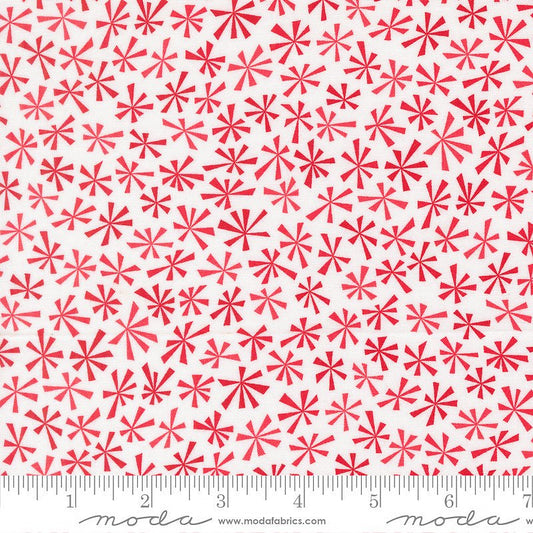Snow Time Tinsel Blenders Winter White Red - Moda from Fort Worth Fabric Studio