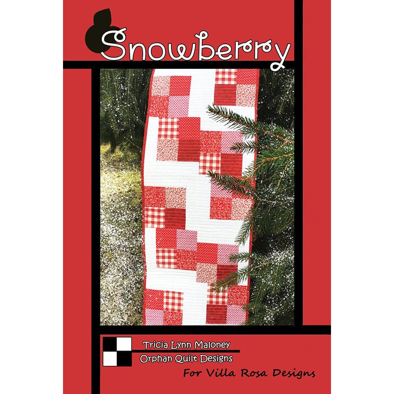 Snowberry Table Runner Pattern - Villa Rosa Designs from Fort Worth Fabric Studio