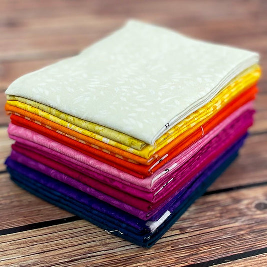 Solar Flare Fat Quarter Bundle | Fundamentals by White Owl Textiles - White Owl Textiles from Fort Worth Fabric Studio