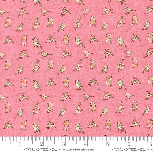 Sorrel Novelty Birds Blush - Moda from Fort Worth Fabric Studio