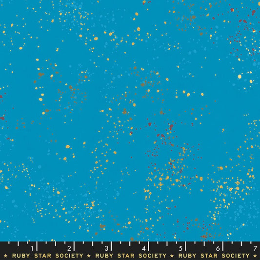 Speckled Bright Blue Metallic - Ruby Star Society from Fort Worth Fabric Studio