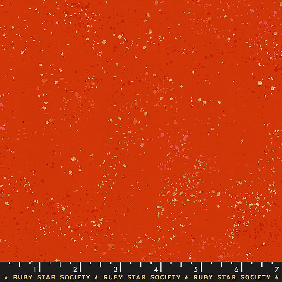 Speckled Metallic Warm Red – Remnant 14″ × 44″