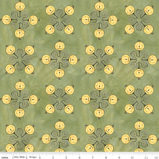 Spooky Jacks Green - Riley Blake from Fort Worth Fabric Studio