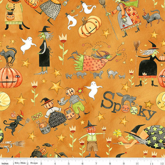 Spooky Main Gourd - Riley Blake from Fort Worth Fabric Studio