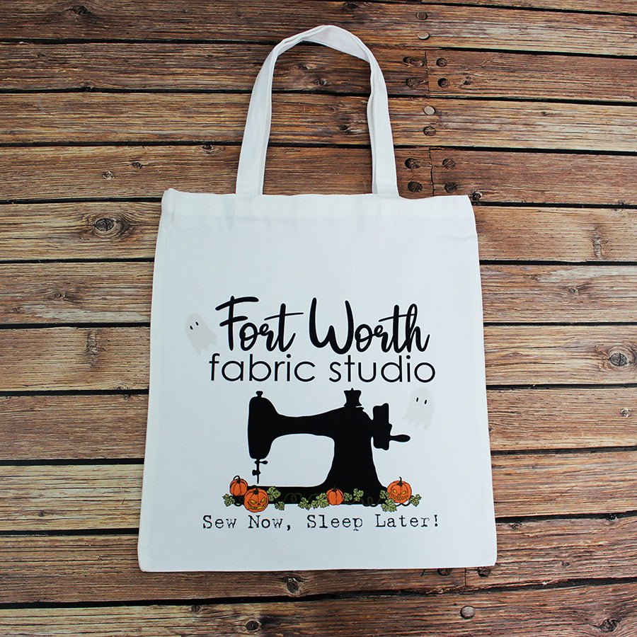 Spooky Maker Canvas Bag – FWFS Exclusive - Fort Worth Fabric Studio from Fort Worth Fabric Studio