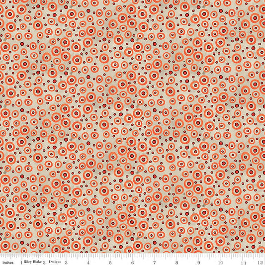 Spooky Polka Dots Gray - Riley Blake from Fort Worth Fabric Studio