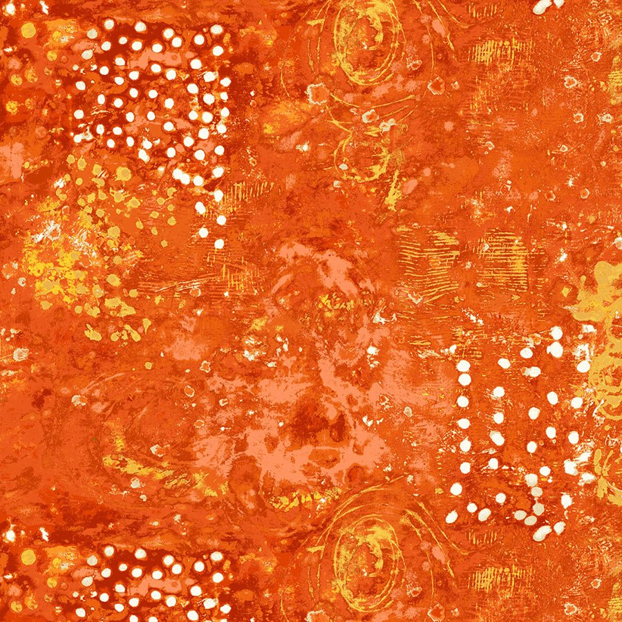 Spotted Graffiti Citrus – Remnant 10″ × 44″