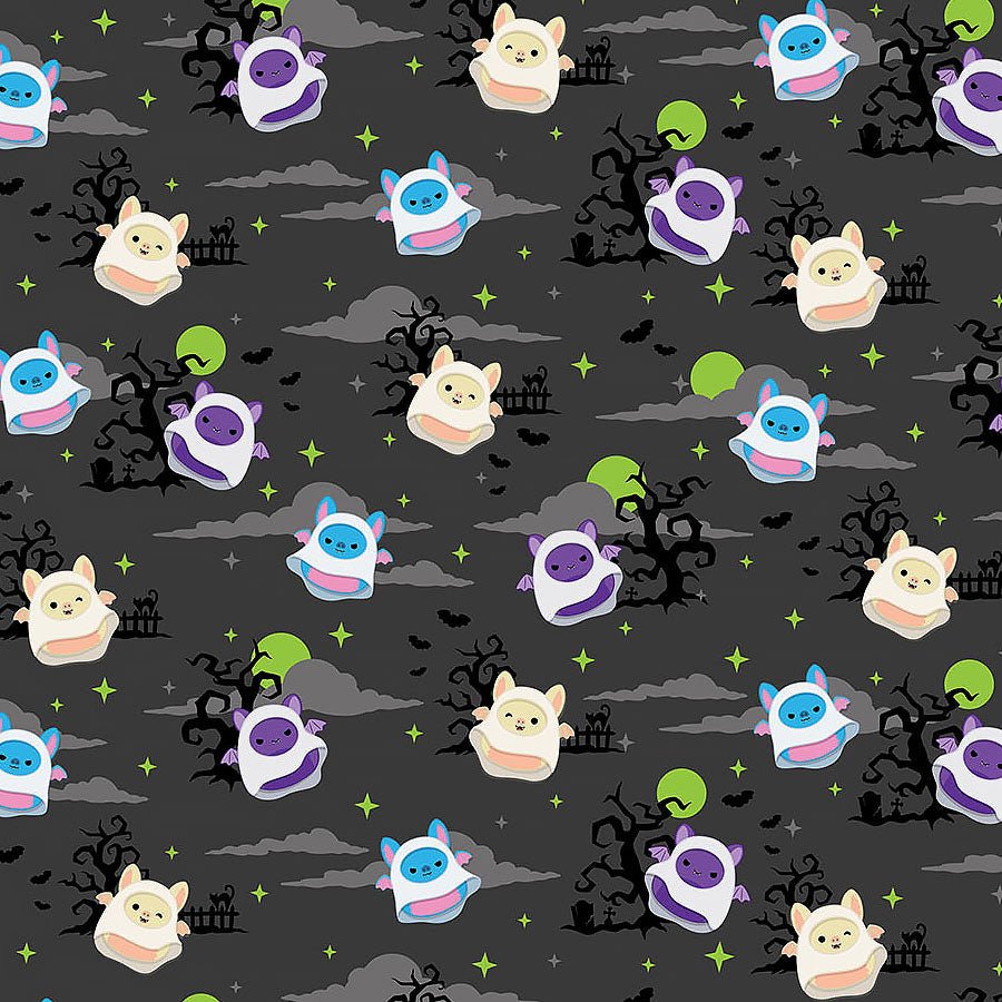 Squishmallows Boo Squad Ghosts Dark Gray – Remnant 18″ × 44″