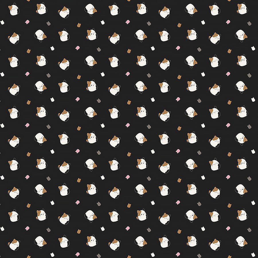 Squishmallows Cat Toss Black – Remnant 45″ × 44″