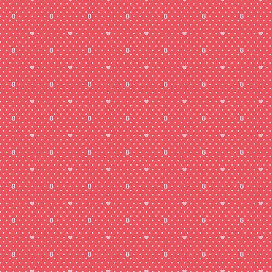 Squishmallows Dots Light Red - Northcott from Fort Worth Fabric Studio