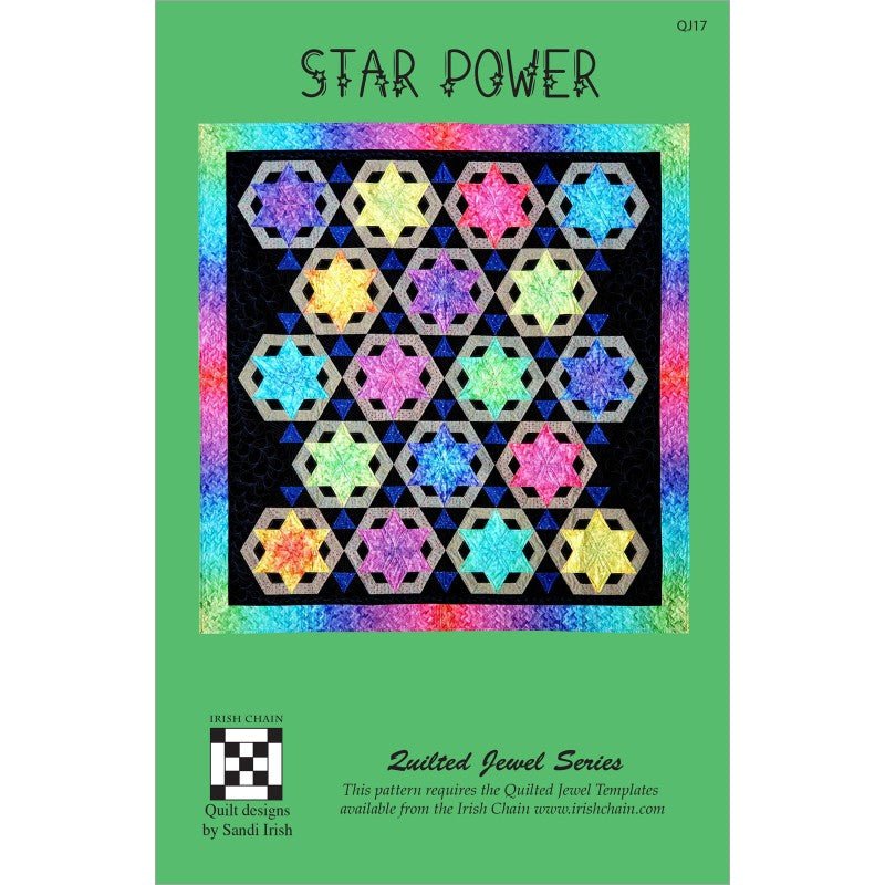 Star Power Quilt Pattern by Irish Chain - Irish Chain from Fort Worth Fabric Studio