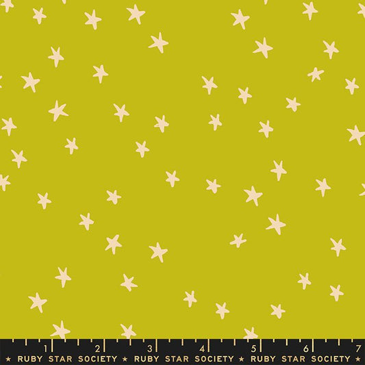 Starry Night Sky Pistachio – Remnant 37" × 44" - Ruby Star Society from Fort Worth Fabric Studio