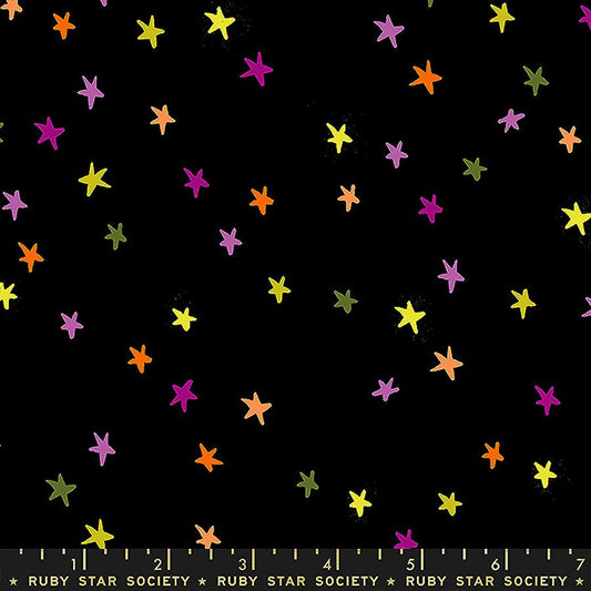 Starry Night Sky Spooky Black - Ruby Star Society from Fort Worth Fabric Studio