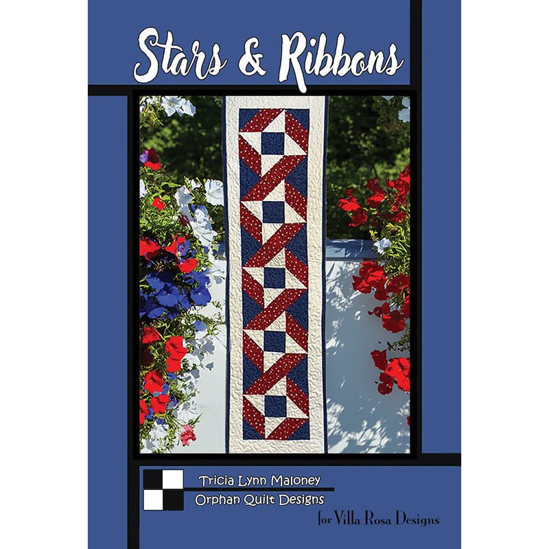 Stars & Ribbons Table Runner Pattern PDF Download Pattern PDF by Villa Rosa Designs