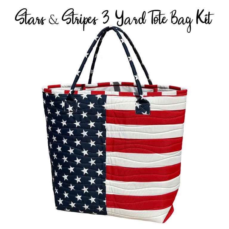 Stars & Stripes 3 Yard Tote Bag Kit from BEHGDesigns - BEHGDesigns from Fort Worth Fabric Studio