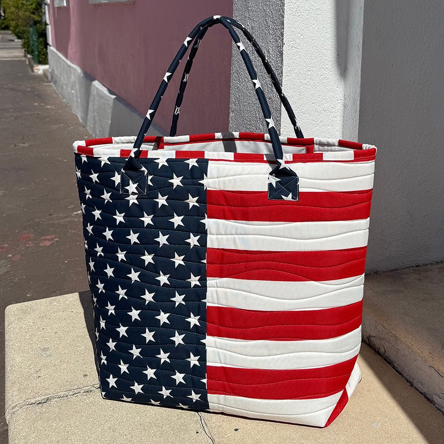 Stars & Stripes 3 Yard Tote Bag Kit from BEHGDesigns - BEHGDesigns from Fort Worth Fabric Studio