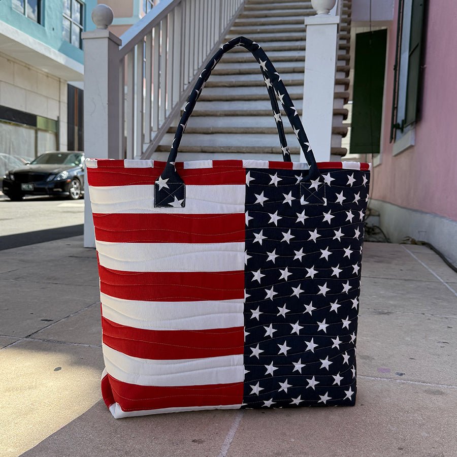 Stars & Stripes 3 Yard Tote Bag Kit from BEHGDesigns - BEHGDesigns from Fort Worth Fabric Studio