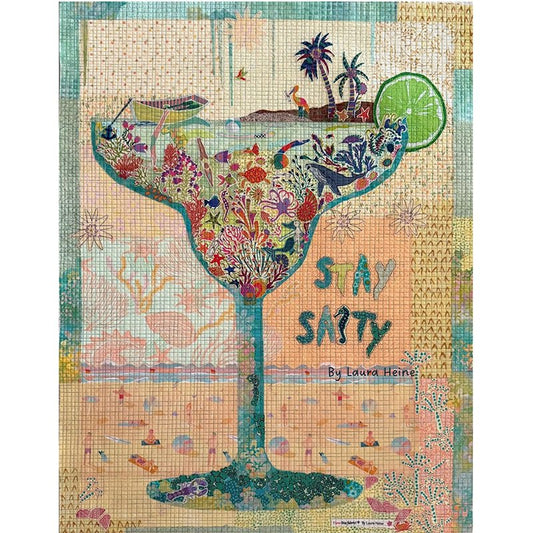Stay Salty Collage Pattern by Fiberworks Inc - Fiberworks Inc from Fort Worth Fabric Studio