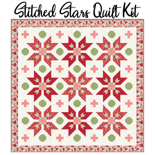 Stitched Stars Quilt Kit with Merrily on High from Moda - Moda from Fort Worth Fabric Studio