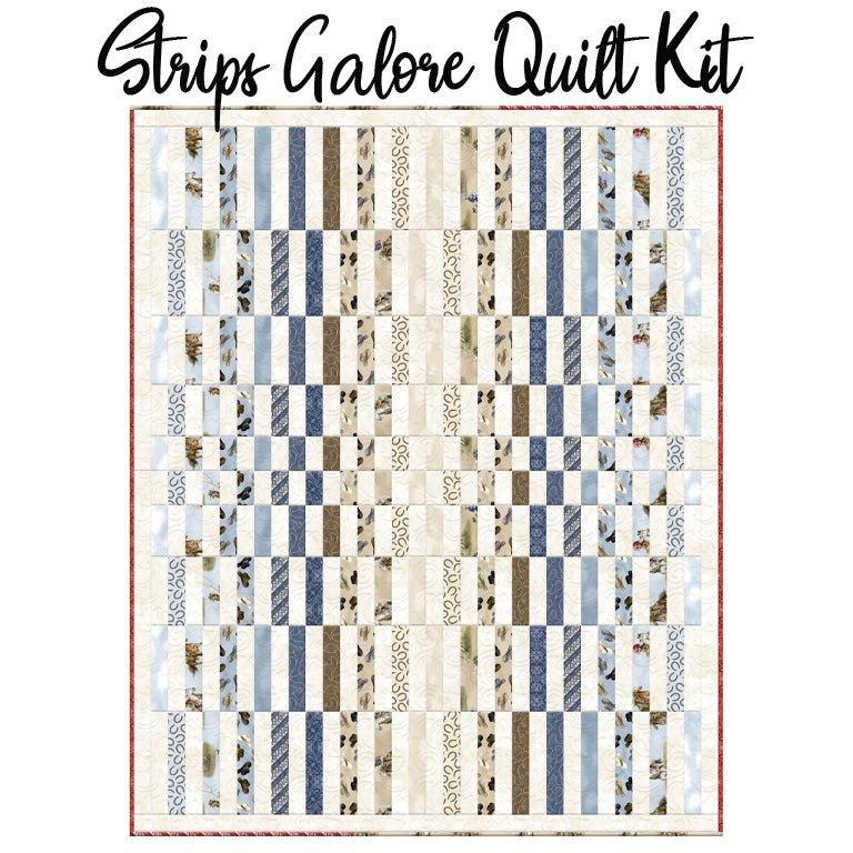 Stripes Galore Quilt Kit with Riders on the Range from Wilmington - Wilmington Prints from Fort Worth Fabric Studio