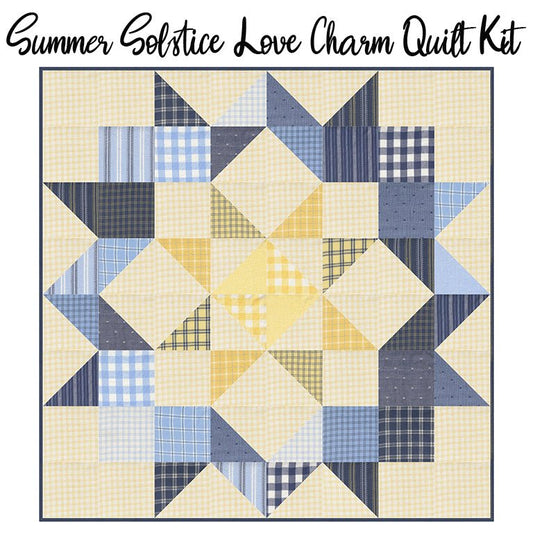 Summer Solstice Love Charm Quilt Kit from FWFS - Fort Worth Fabric Studio from Fort Worth Fabric Studio