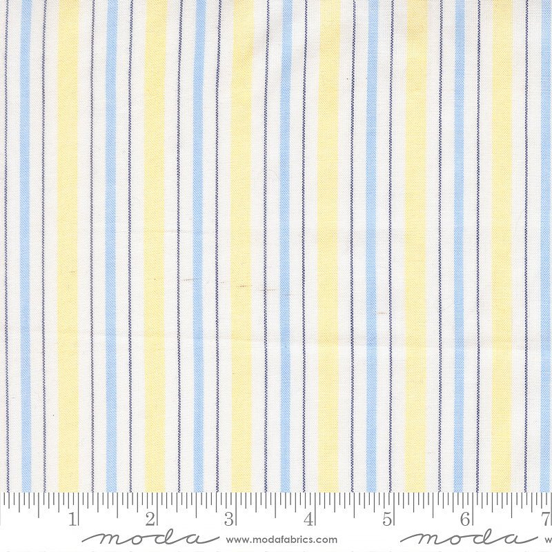 Summer Solstice Wovens Stripes Canary – Remnant 39″ × 44″