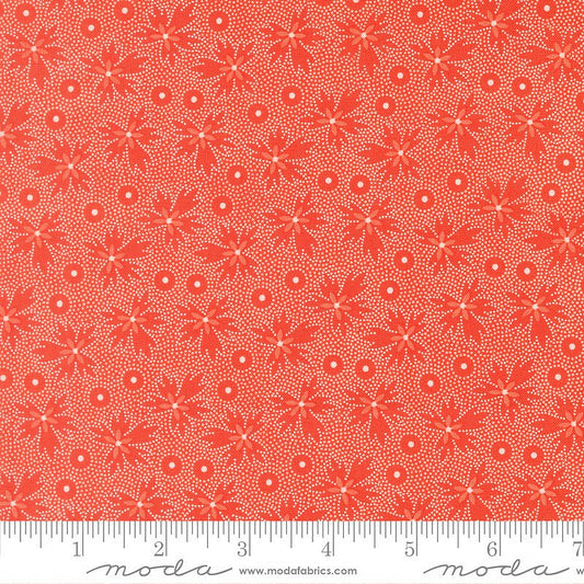 Summer's End Geranium Leaves Persimmon - Moda from Fort Worth Fabric Studio