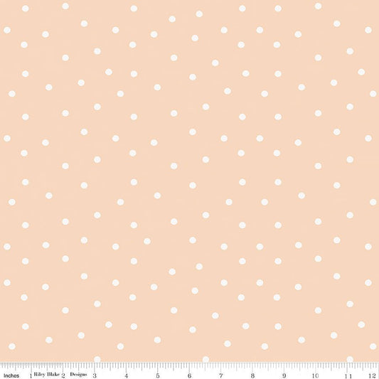 Sunflower Whispers Dots Blush – Remnant 27″ × 44″
