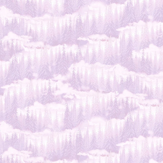 Super Moon Evergreen Scenic Frost - Timeless Treasures from Fort Worth Fabric Studio