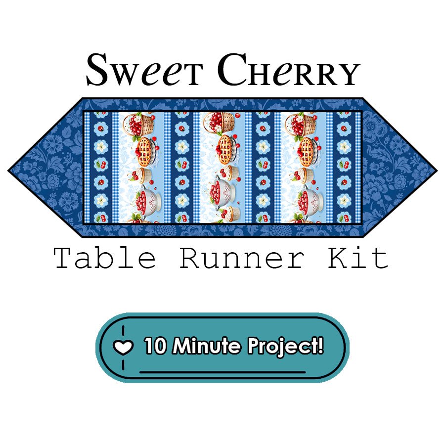 Sweet Cherry 10 Minute Table Runner Kit Wilmington - Wilmington Prints from Fort Worth Fabric Studio
