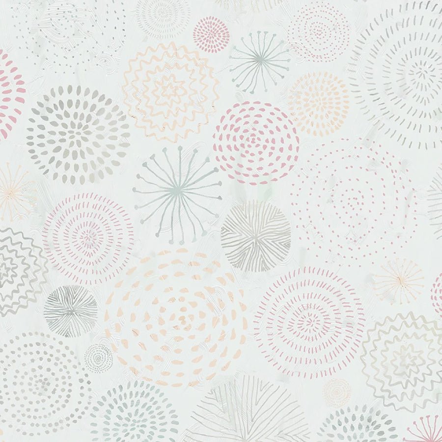 Sweet Child of Mine Circle Doodles Pearl – Remnant 29″ × 44″