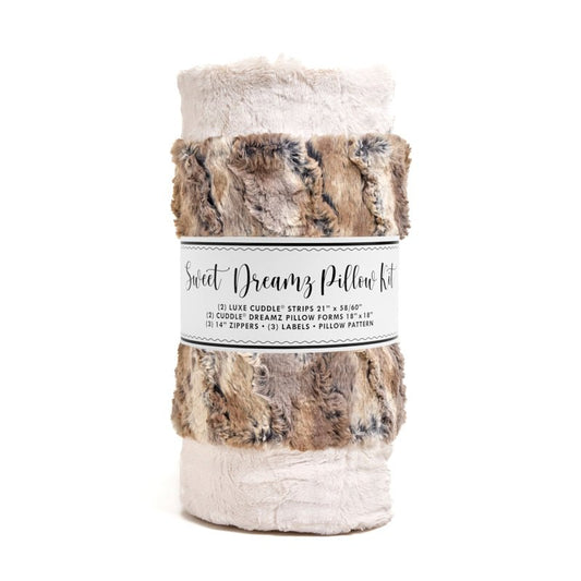 Sweet Dreamz Cuddle Pillow Kit Wild Rabbit Driftwood - Shannon Fabrics from Fort Worth Fabric Studio