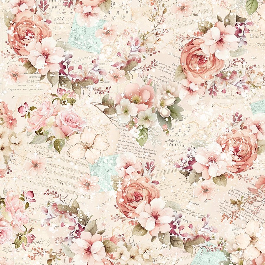 Sweet Spring Florals Pink - Blank Quilting from Fort Worth Fabric Studio