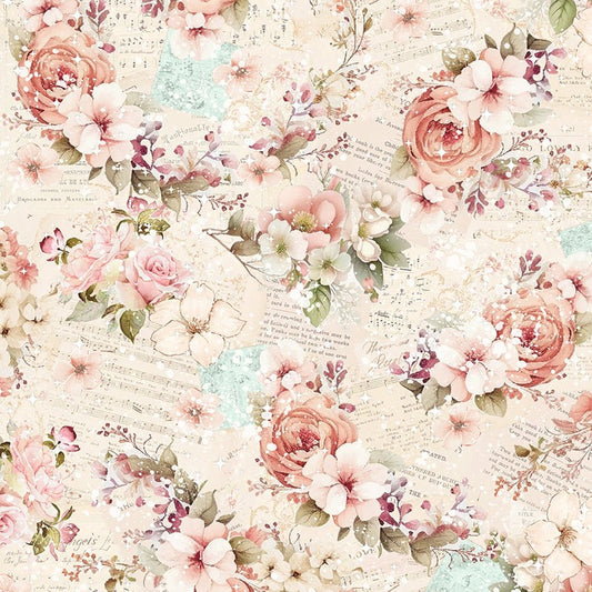 Sweet Spring Florals Pink - Blank Quilting from Fort Worth Fabric Studio