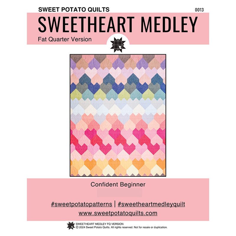 Sweetheart Medley Quilt Pattern by Sweet Potato Quilts Pattern by Sweet Potato Quilts