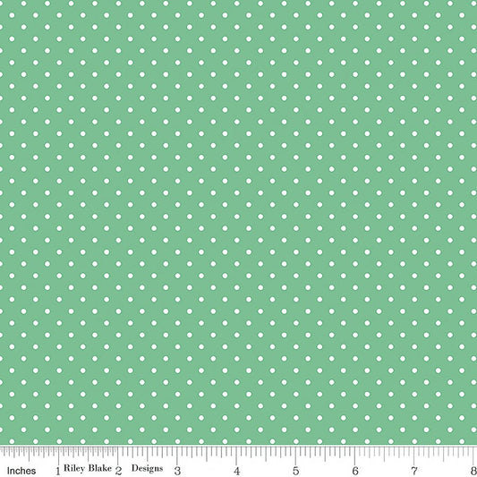 Swiss Dot White On Alpine - Riley Blake from Fort Worth Fabric Studio
