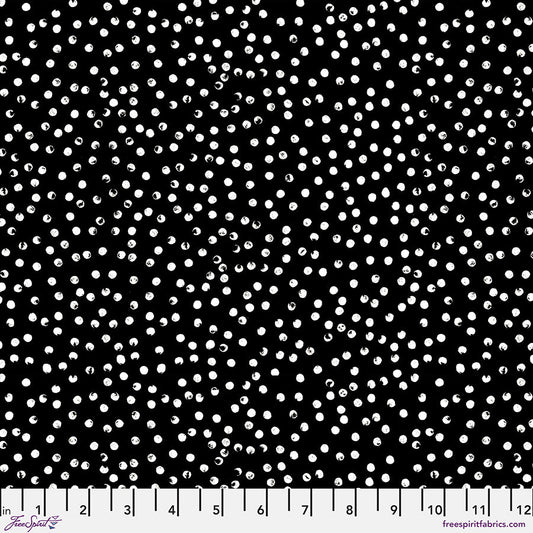 Tales from the Forest Dots Black - Free Spirit from Fort Worth Fabric Studio