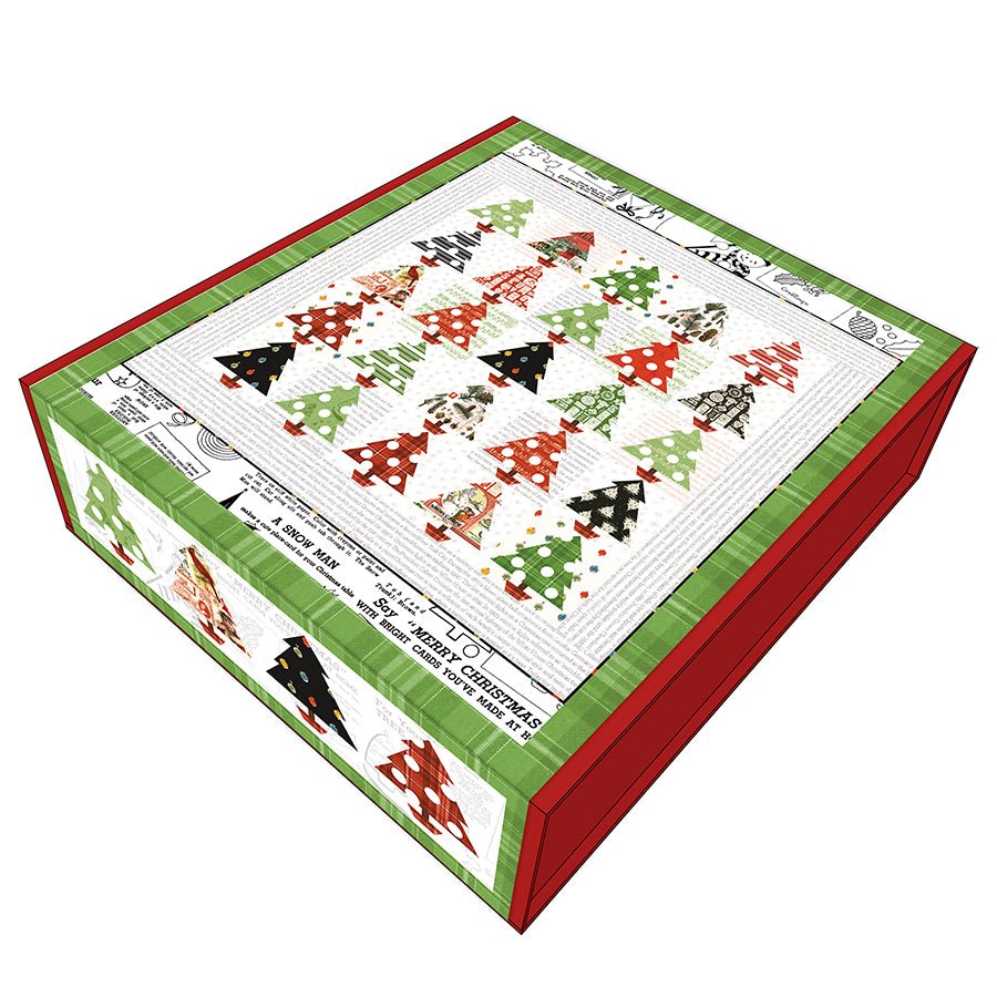 Tannenbaum Patch Boxed Quilt Kit with Classic Christmas from Riley Blake - Riley Blake from Fort Worth Fabric Studio
