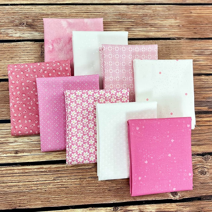 Texas Rosewater Fat Quarter Bundle (9 FQs) – FWFS Exclusive - Fort Worth Fabric Studio from Fort Worth Fabric Studio